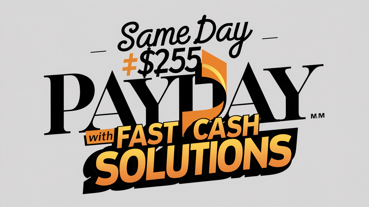 Same Day 255 Dollar Payday Loans with Fast Cash Solutions